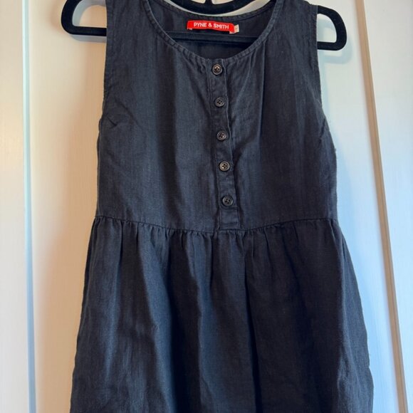 Pyne and Smith Black Linen Dress No 24? - Picture 2 of 7